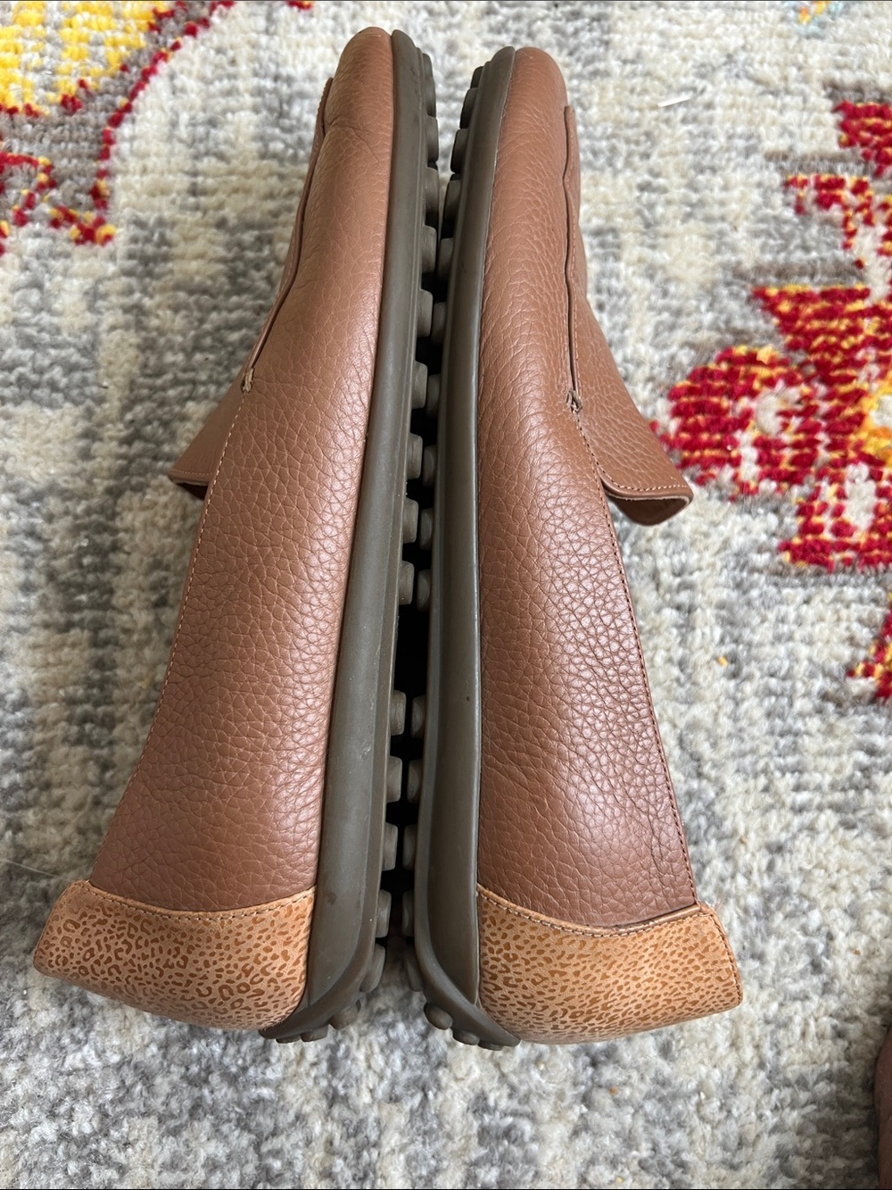 VIONIC Elora Toffee Leather Driving Loafers 10 Comfort Casual Work fall travel - Picture 6 of 8